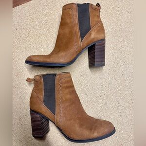 Franco Sarto Size 9 Brown Odette Ankle Boots
